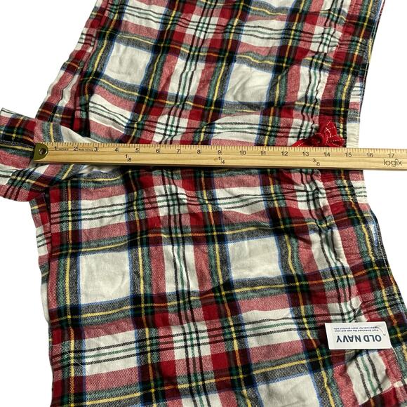 Old Navy Womens Plus Size 3X Cotton Pajama Sleep Lounge Shorts White Tartan - Picture 8 of 9